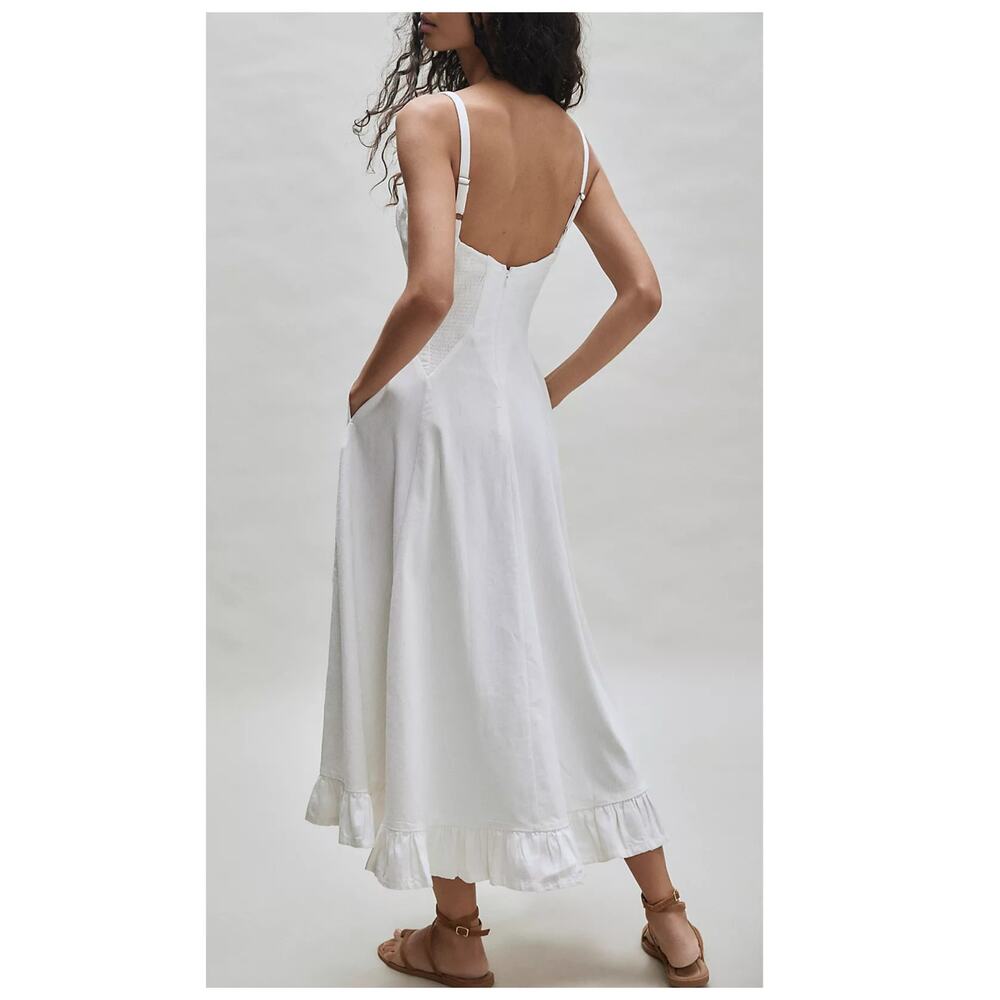 NEW Free People Another Season Midi Dress Size Medium - Picture 2 of 12